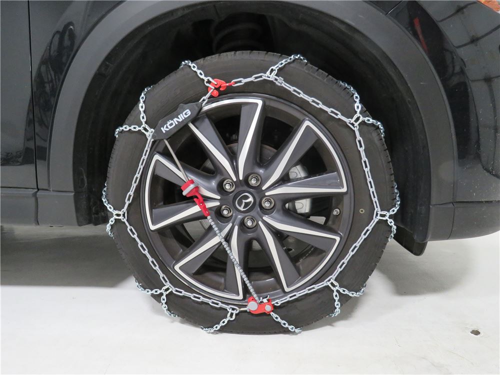 2016 Mazda CX5 Konig SelfTensioning Snow Tire Chains for SUVs and