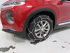 2020 hyundai santa fe  tire chains on road only konig - diamond pattern square link self tensioning 1 pair
