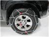 2017 toyota 4runner  tire chains on road only konig - diamond pattern square link self tensioning 1 pair