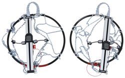 Konig Easy Fit Tire Chains - Diamond Pattern - Square Link - Self Tensioning - 1 Pair