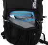 commuter backpacks laptop travel crushproof compartment sleeve weather proof thule pack 'n pedal backpack with helmet pouch - 24 liters black