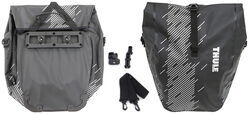 Thule Pack 'n Pedal Shield Pannier Bags for Bike Racks - 24 Liters - Black - Qty 2