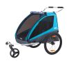multi-function trailer 1 year and older thule coaster xt bike stroller - 2 child blue
