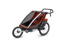 Thule Chariot Cross Bike Trailer, Stroller, and Jogger - 2 Child - Orange