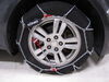 2012 chevrolet sonic  tire chains on road only konig - diamond pattern square link self tensioning 1 pair