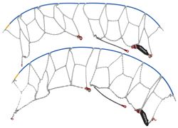 Konig Tire Chains - Diamond Pattern - Square Link - Self Tensioning - 1 Pair - TH2004205117