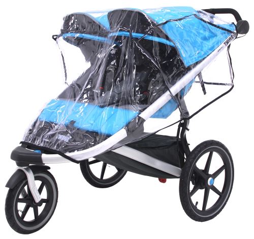 thule double stroller rain cover