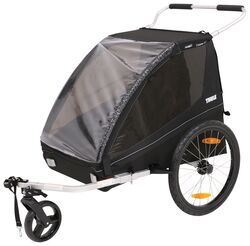 Thule Coaster XT Bike Trailer and Stroller - 2 Child - Black - TH29HC