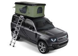 Thule Basin Rooftop Tent and Cargo Box - 2 Person - 600 lbs - Black and Olive Green - TH32VY