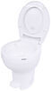 thetford rv toilets standard height round aqua-magic vi part-timer toilet - bowl white polypropylene