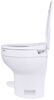 thetford rv toilets standard height gravity flush toilet aqua-magic vi part-timer - round bowl white polypropylene