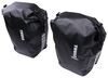 Thule Pack n' Pedal shield pannier bags for bike racks.