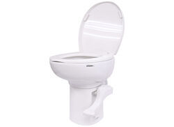 Thetford Aqua-Magic Style II RV Toilet - Standard Height - Round Bowl - White Ceramic - TH49FR