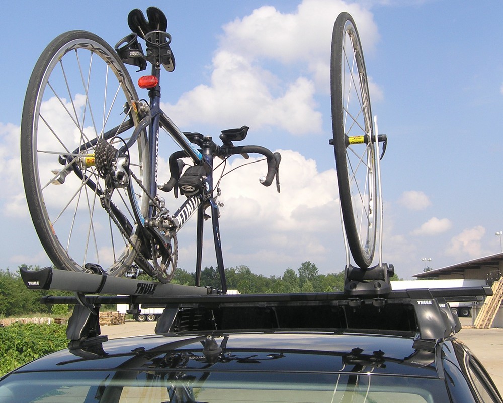 thule bike wheel holder