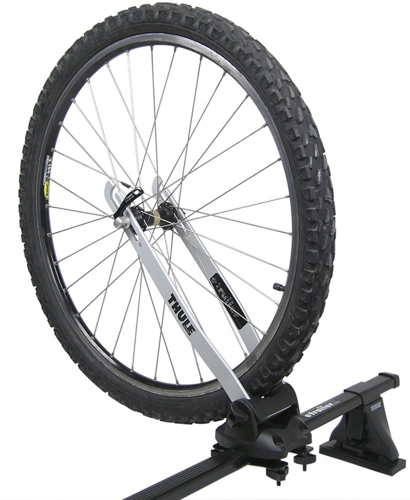 thule wheel on bike mount