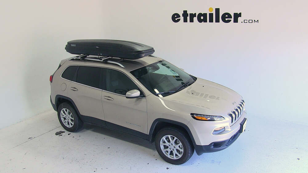 2019 Jeep Cherokee Thule Pulse Alpine Rooftop Cargo Box 11 Cu Ft