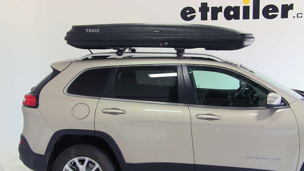 2019 Jeep Cherokee Thule Pulse Alpine Rooftop Cargo Box 11 Cu Ft Matte Black