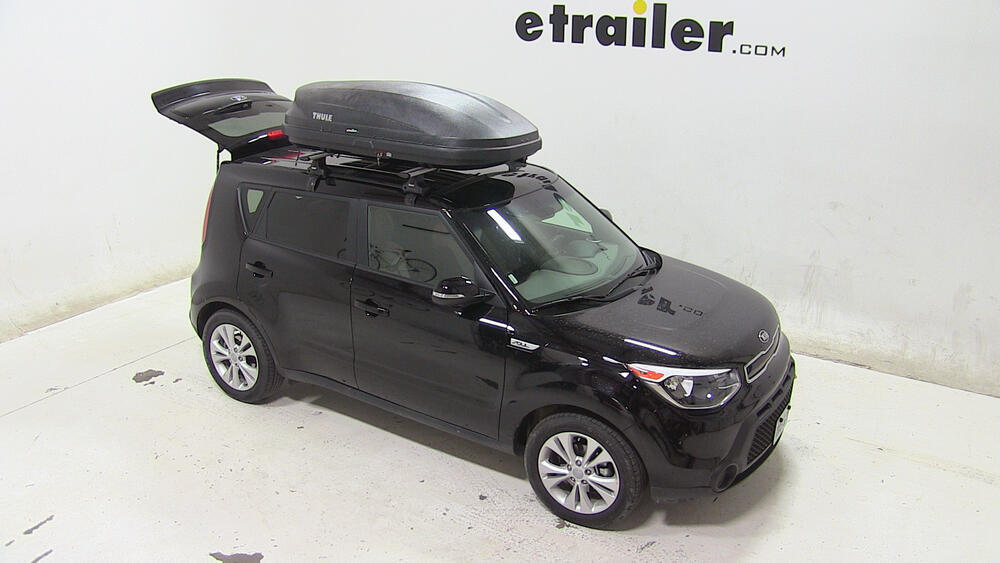 Kia Soul Thule Pulse Medium Rooftop Cargo Box 14 cu ft Matte Black