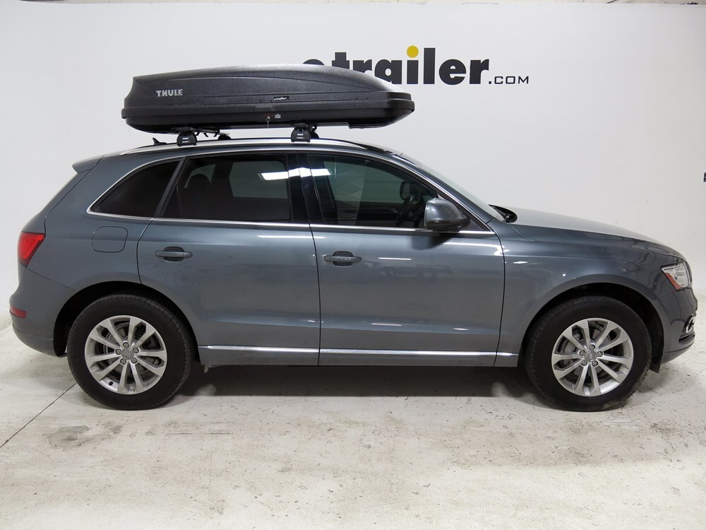 Audi Q5 Thule Pulse Large Rooftop Cargo Box 16 cu ft Matte Black