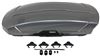 aero bars factory round square thule motion xt rooftop cargo box - 16 cu ft titan glossy
