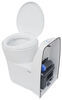 standard height round thetford c223cs cassette toilet - electric flush swivel seat mounting console