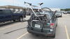 2009 subaru forester  frame mount - standard fits most factory spoilers thule outway platform trunk bike rack for 2 bikes adjustable trays