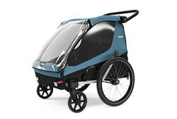 Thule Courier Bike Trailer and Stroller - 2 Child - Blue - TH69HC