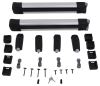 roof rack 4 pairs of skis 2 snowboards thule snowpack ski and snowboard carrier - or boards silver