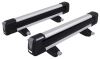 roof rack fixed thule snowpack ski and snowboard carrier - 4 pairs of skis or 2 boards silver