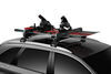 0  roof rack slide out thule snowpack extender ski and snowboard carrier - 6 pairs of skis or 4 boards black
