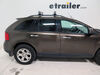 2011 ford edge  roof rack fixed thule snowpack ski and snowboard carrier - locking 6 pairs of skis or 4 boards silver