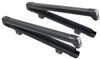 roof rack clamp on thule snowpack ski and snowboard carrier - locking 6 pairs of skis or 4 boards black
