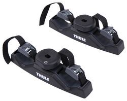 Kayak paddle outlet holder for trailer