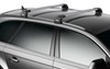 locks not included thule aeroblade edge roof rack - fixed mounting points/flush factory side rails aluminum silver