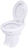 standard height ceramic thetford aqua-magic style plus rv toilet - round bowl white