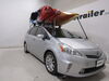 2014 toyota prius v  kayak aero bars elliptical factory round square thule stacker roof rack w/ tie-downs - post style folding clamp on