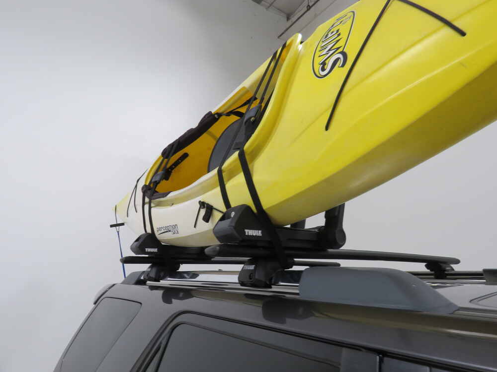 Thule Hull-A-Port Aero Kayak Roof Rack w/ Tie-Downs - J-Style - Folding ...