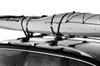 aero bars factory round square elliptical clamp on thule top deck rooftop kayak carrier system with tie downs