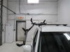 2015 nissan pathfinder  kayak roof mount carrier thule hullavator pro and lift assist with tie-downs - side loading