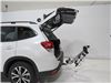 2019 subaru forester  hanging rack tilt-away fold-up thule helium pro 3 bike - 1-1/4 inch and 2 hitches tilting aluminum