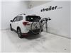 2019 subaru forester  hanging rack 3 bikes thule helium pro bike - 1-1/4 inch and 2 hitches tilting aluminum