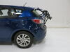 2012 mazda 3  frame mount - anti-sway adjustable arms thule passage trunk bike rack for 2 bikes hanging style