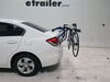 2013 honda civic  frame mount - anti-sway adjustable arms thule passage trunk bike rack for 2 bikes hanging style