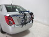 2014 chevrolet sonic  frame mount - anti-sway 2 bikes thule passage trunk bike rack for hanging style