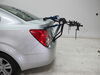 2014 chevrolet sonic  frame mount - anti-sway thule passage trunk bike rack for 2 bikes hanging style
