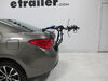 2017 toyota corolla  frame mount - anti-sway thule passage trunk bike rack for 2 bikes hanging style