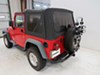 1997 jeep wrangler  frame mount - anti-sway folding thule spare me 2 bike rack tire dual arms