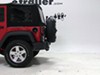 2014 jeep wrangler unlimited  frame mount - anti-sway 2 bikes thule spare me bike rack tire folding dual arms