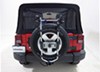 2014 jeep wrangler unlimited  frame mount - anti-sway folding thule spare me 2 bike rack tire dual arms