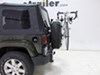 2015 jeep wrangler unlimited  frame mount - anti-sway 2 bikes thule spare me bike rack tire folding dual arms